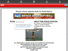 Tablet Screenshot of beniciafastpitch.com